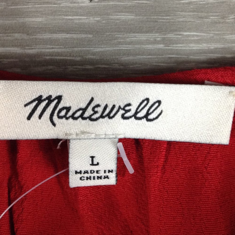 Madewell Notched Ruffle Cuff Top - Picture 6 of 7